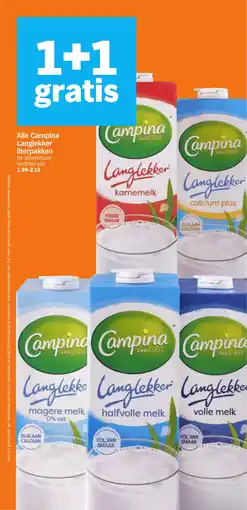 Albert Heijn Alle campina langlekker literpakken aanbieding