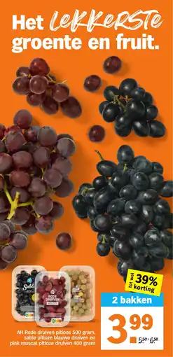 Albert Heijn AH Rode druiven aanbieding