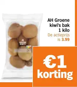 Albert Heijn AH Groene kiwi's bak aanbieding
