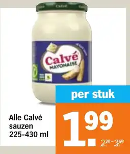 Albert Heijn Alle Calvé sauzen aanbieding