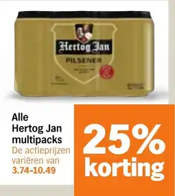 Albert Heijn Alle Hertog Jan multipacks aanbieding