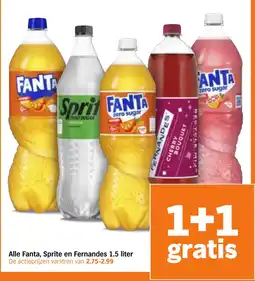 Albert Heijn Alle FANTA Sprite en Fernandes aanbieding