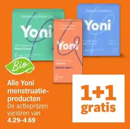 Albert Heijn Alle Yoni menstruatie producten aanbieding
