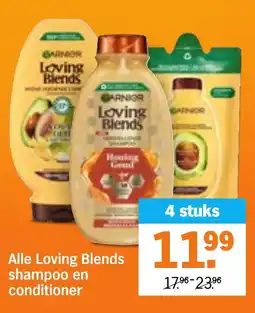 Albert Heijn Alle loving blends shampoo en conditioner aanbieding
