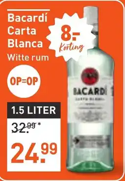 Albert Heijn Bacardí carta blanca aanbieding