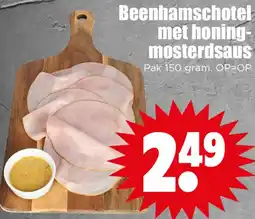 Dirk Beenhamschotel met honing mosterdsaus aanbieding