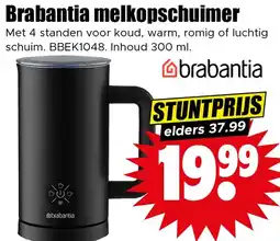 Dirk Brabantia melkopschuimer aanbieding