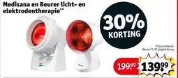 Kruidvat Medisana en beurer licht en elektrodentherapie aanbieding