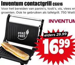 Dirk Inventum contactgrill CG616 aanbieding