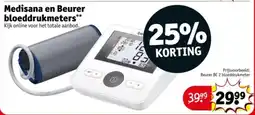 Kruidvat Medisana en beurer bloeddrukmeters aanbieding