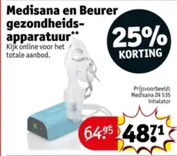 Kruidvat Medisana en beurer gezondheids apparatuur aanbieding