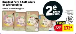 Kruidvat Kruidvat pure & soft luiers en luierbroekjes aanbieding