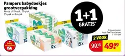 Kruidvat Pampers babydoekjes grootverpakking aanbieding