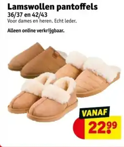 Kruidvat Lamswollen pantoffels aanbieding