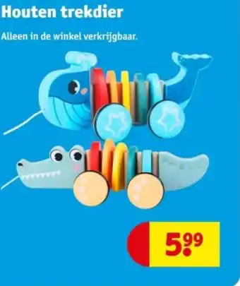 Kruidvat Houten trekdier aanbieding