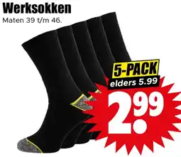 Dirk Werksokken aanbieding