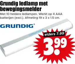 Dirk Grundig ledlamp met bewegingsmelder aanbieding