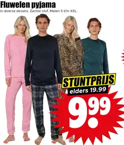Dirk Fluwelen pyjama aanbieding