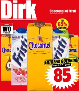 Dirk Chocomel of Fristi aanbieding