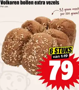 Dirk Volkoren bollen extra vezels aanbieding