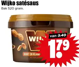 Dirk Wijko satésaus aanbieding