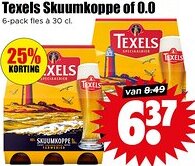 Dirk Texels Skuumkoppe of 0.0 aanbieding