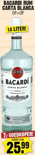 Dirk Bacardi rum carta blanca aanbieding