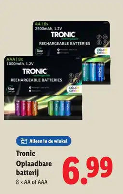 Lidl Tronic Oplaadbare batterij aanbieding