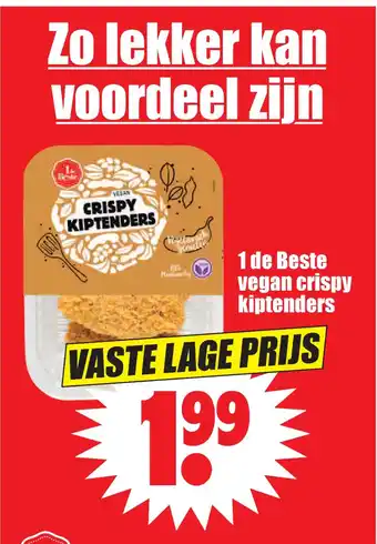 Dirk 1 de Beste vegan crispy 19 kiptenders aanbieding