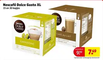 Kruidvat Nescafé Dolce Gusto XL aanbieding