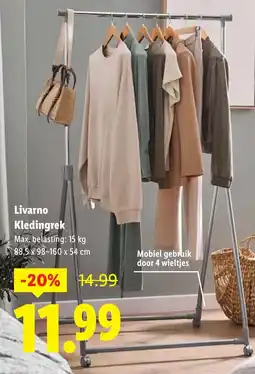 Lidl Livarno Kledingrek aanbieding