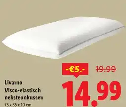 Lidl Livarno Visco-elastisch neksteunkussen aanbieding