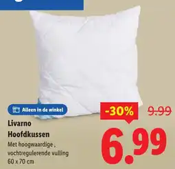 Lidl Livarno Hoofdkussen aanbieding