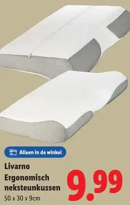 Lidl Livarno Ergonomisch neksteunkussen aanbieding