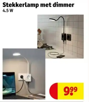 Kruidvat Stekkerlamp met dimmer aanbieding