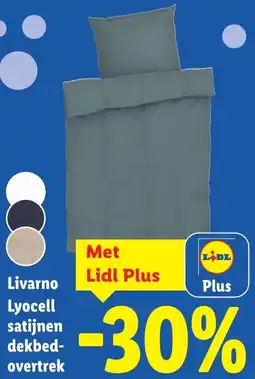 Lidl Livarno Lyocell satijnen dekbedovertrek aanbieding