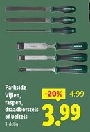 Lidl Parkside Vijlen, raspen, draadborstels of beitels aanbieding