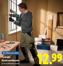 Lidl Parkside Heren werkbroek aanbieding