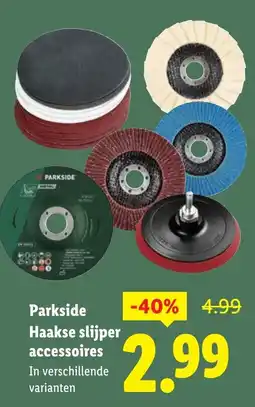 Lidl Parkside Haakse slijper accessoires aanbieding