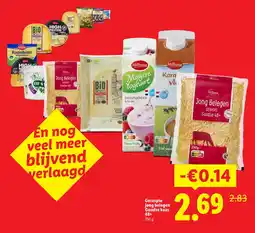 Lidl Geraspte jong belegen goudse kaas 48+ aanbieding