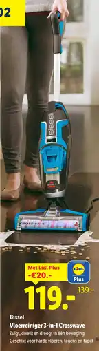 Lidl Bissel Vloerreiniger 3-in-1 Crosswave aanbieding