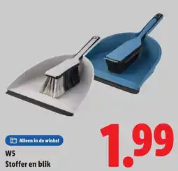 Lidl W5 Stoffer en blik aanbieding