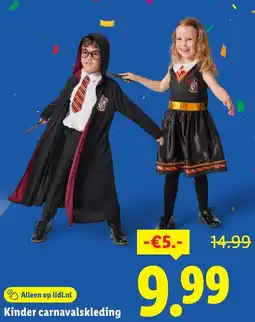 Lidl Kinder carnavalskleding aanbieding