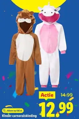 Lidl Kinder carnavalskleding aanbieding