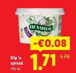 Lidl Dip 'n spread aanbieding