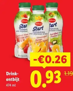 Lidl Drink ontbijt aanbieding