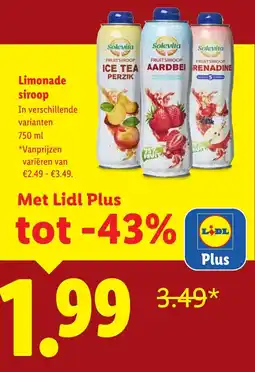 Lidl Limonade siroop aanbieding