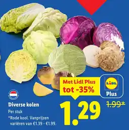 Lidl Diverse kolen aanbieding