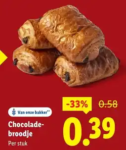 Lidl Chocoladebroodje aanbieding