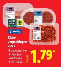 Lidl Kleinverpakkingen vlees aanbieding